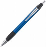 Plastikowy długopis o metalicznym połysku 