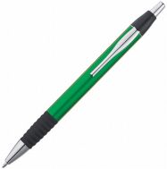 Plastikowy długopis o metalicznym połysku 